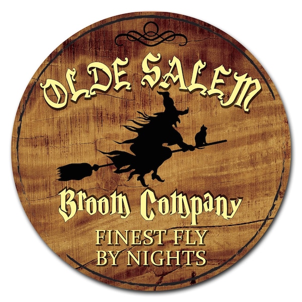 Corrugated Plastic Sign With Stakes 24in Circular-Olde Salem, C-24-CIR-WS-Olde Salem